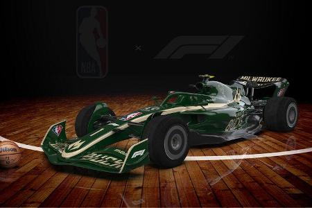F1-Auto 2022 - NBA-Lackierung - Milwaukee Bucks
