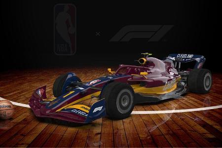 F1-Auto 2022 - NBA-Lackierung - Cleveland Cavaliers