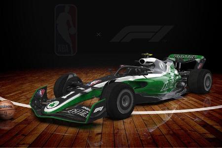 F1-Auto 2022 - NBA-Lackierung - Boston Celtics