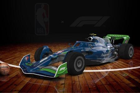 F1-Auto 2022 - NBA-Lackierung - Minnesota Timberwolves