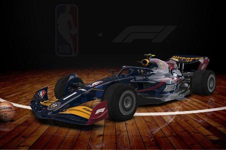 F1-Auto 2022 - NBA-Lackierung - Denver Nuggets