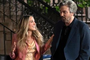 Sarah Jessica Parker und Jon Tenney am Set von "And Just Like That..."