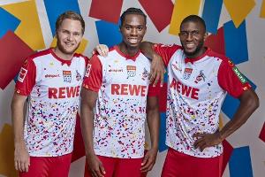 Das neue FC-Karnevalstrikot mit Konfettiregen