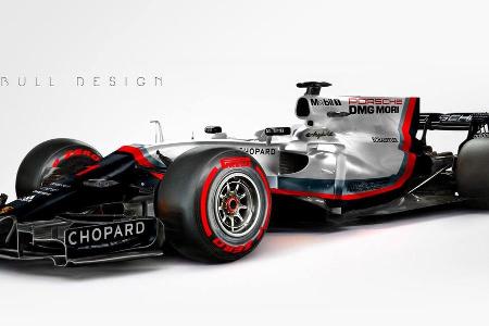 Studien, wie ein Formel-1-Porsche aussehen könnte, hat's schon viele gegeben