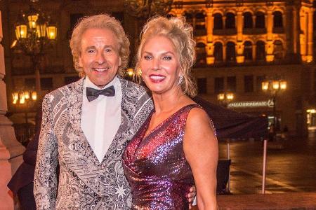 Thomas Gottschalk mit seiner Lebensgefährtin Karina Mroß bei einer Gala im Oktober 2021.