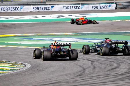 Perez - Hamilton - GP Brasilien 2021 - Sao Paulo - Rennen