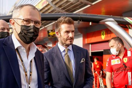 David Beckham - Stefano Domenicali - GP Katar 2021 - Rennen