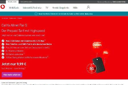 Die Telekom und Vodafone bieten für enige Prepaid-Verträge eine zusätzliche Option zur Nutzung von 5G an.