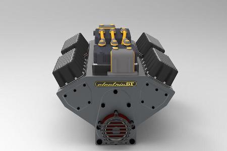 10/2019, Elektromotor in V8-Form von Electric GT
