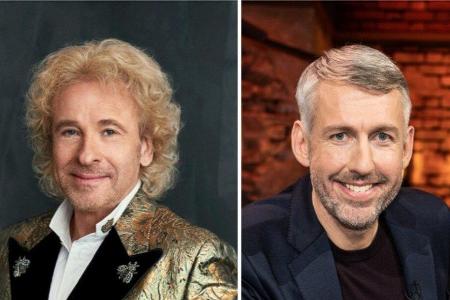 Thomas Gottschalk (l.) fuhr mit 