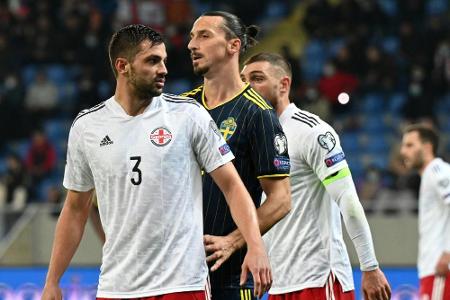 Bei Ibrahimovic-Comeback: Georgien schockt Schweden