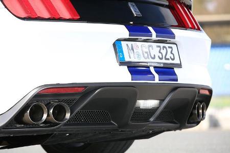 Shelby GT350 Mustang, Auspuff, Endrohre