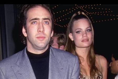 Kristen Zang 1992 mit ihrem damaligen Verlobten Nicholas Cage