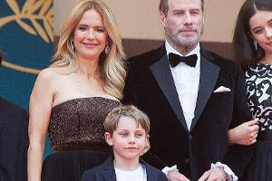 Kelly Preston und John Travolta mit ihrem Sohn Benjamin bei den Filmfestspielen von Cannes im Jahr 2018.