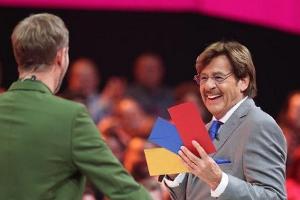 "Geh aufs Ganze!": Daniel Boschmann (li.) mit Moderator Jörg Draeger.