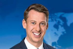André Schünke moderierte überraschend zum ersten Mal die Hauptausgabe der "Tagesschau".