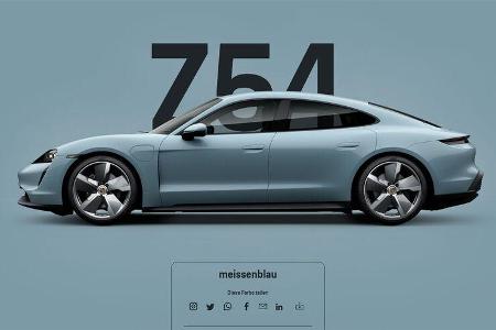 Porsche Taycan Z54 meissenblau
