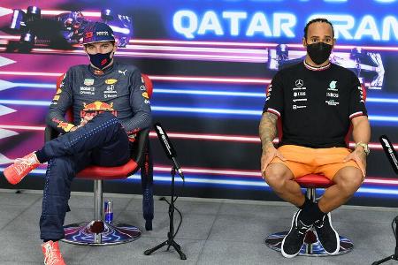 Hamilton & Verstappen - GP Katar 2021