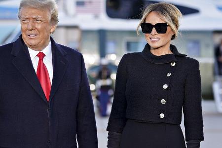 Melania Trump an der Seite ihres Ehemanns Donald.