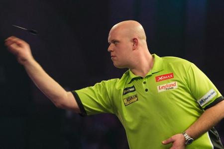 Corona-Schock bei der Darts-WM: Aus für van Gerwen