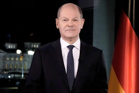 Olaf Scholz hält seine erste Neujahrsansprache als Bundeskanzler.