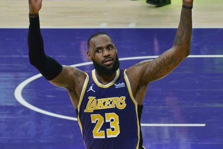 LeBron James ist der heutige Star der Los Angeles Lakers.
