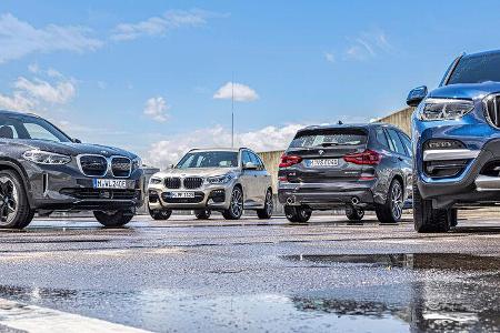 BMW X3, Antriebsvarianten