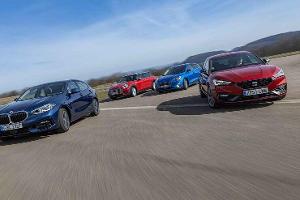 BMW 118d, Ford Focus 2.0 EcoBlue, Mini Clubman Cooper D, Seat Leon 2.0 TDI