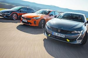 Kia Stinger GT, Peugeot 508 PSE, VW Arteon R, Exterieur