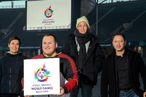 Logo der Special Olympics World Games Berlin 2023 präsentiert