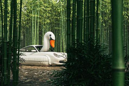 Porsche 996 Swan Schwan Kunstwerk Chris Labrooy