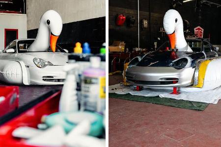 Porsche 996 Swan Schwan Kunstwerk Chris Labrooy