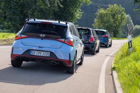 Ford Fiesta ST, Hyundai i20 N, Mini JCW, Exterieur