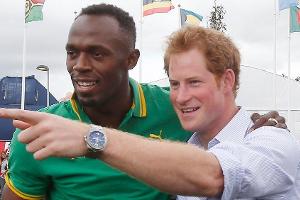 Usain Bolt und Prinz Harry im Jahr 2014 - damals noch gute Freunde.