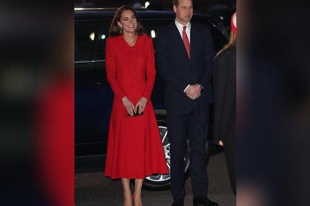 Herzogin Kate und Prinz William auf dem Weg zum Weihnachtskonzert in der Westminster Abbey.
