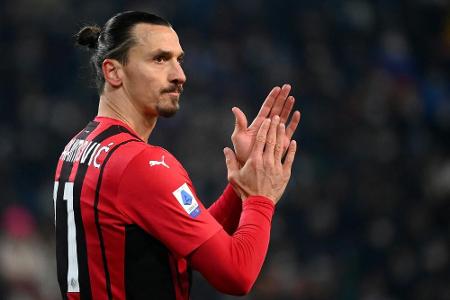 Ibrahimovic rettet schwaches Milan mit seinem 300. Tor