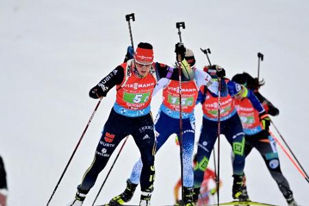 Biathlon: Herrmann in der Verfolgung auf Platz sieben, Hinz Achte