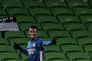 Nketiah schießt Arsenal ins Ligapokal-Halbfinale