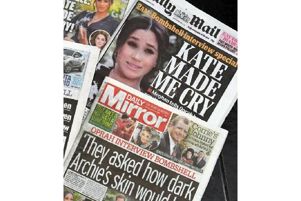 ...das Paar brachte in seinem weltweit im TV übertragenen Gespräch im Oprah Winfrey allerhand Vorwürfe gegen den Königshof a...