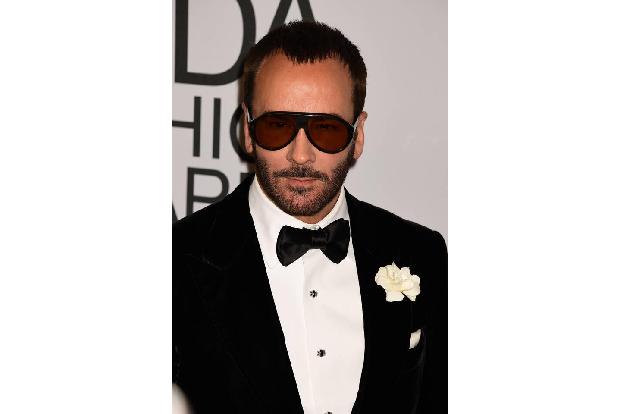 Designer Tom Ford mischte sich zum Fachsimpeln unter das Volk.
