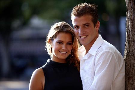 Rafael van der Vaart (Ajax Amsterdam) mit seiner Freundin, MTV Moderatorin Sylvie Meis