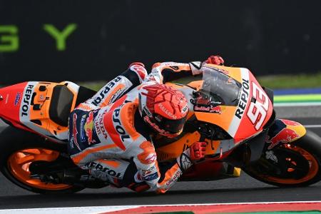 Marquez zurück auf dem Motorrad: 