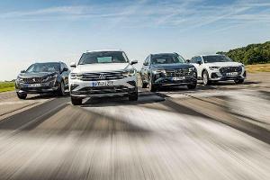 Audi Q3 Sportback, Hyundai Tucson, Peugeot 3008, VW Tiguan, Vergleichstest, ams1921