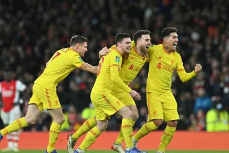 Liverpool im Finale des League Cups gegen Chelsea