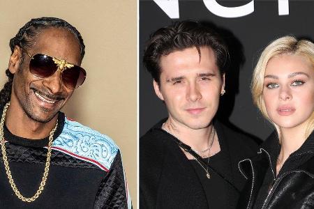 Snoop Dogg (l.) wird Brooklyn Beckham und Nicola Peltz' Hochzeits-DJ.
