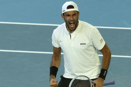 Australian Open: Berrettini stoppt Alcaraz in einem Fünfsatz-Krimi
