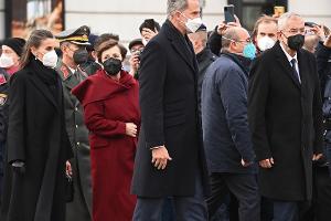 Letizia und Felipe von Spanien: Corona-konformer Empfang in Wien