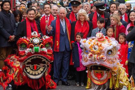 Prinz Charles und Herzogin Camilla begrüßen das Jahr des Tigers