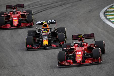 Carlos Sainz - Ferrari - GP Brasilien - Sprint - Samstag - 13.11.2021