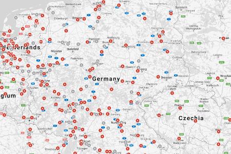 66 neue Supercharger in Deutschland